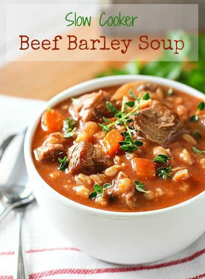 Slow Cooker Beef Barley Soup
 Slow Cooker Beef And Barley Soup Recipe — Dishmaps