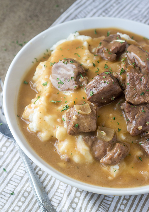 Slow Cooker Beef Tips And Gravy
 Slow Cooker Beef Tips and Gravy