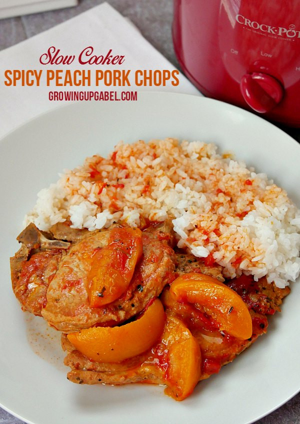 Slow Cooker Bone In Pork Chops
 Spicy Slow Cooker Pork Chops and Peaches