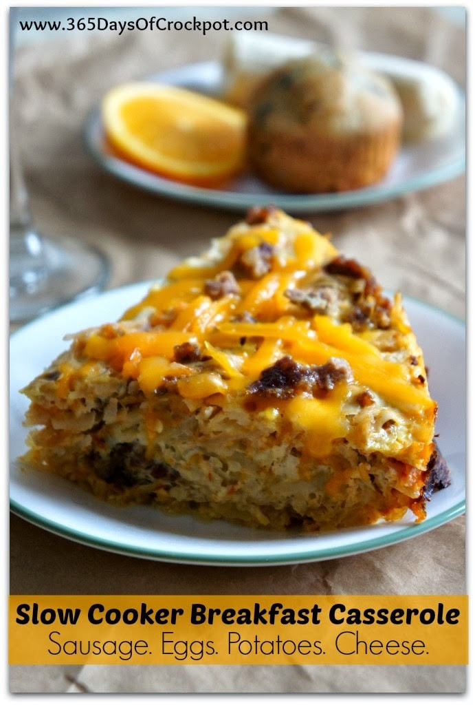 Slow Cooker Breakfast Potatoes
 Slow Cooker Breakfast Casserole with Eggs Sausage