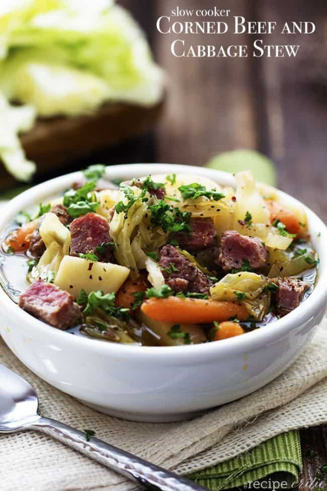 Slow Cooker Cabbage Recipes
 Slow Cooker Corned Beef and Cabbage Stew