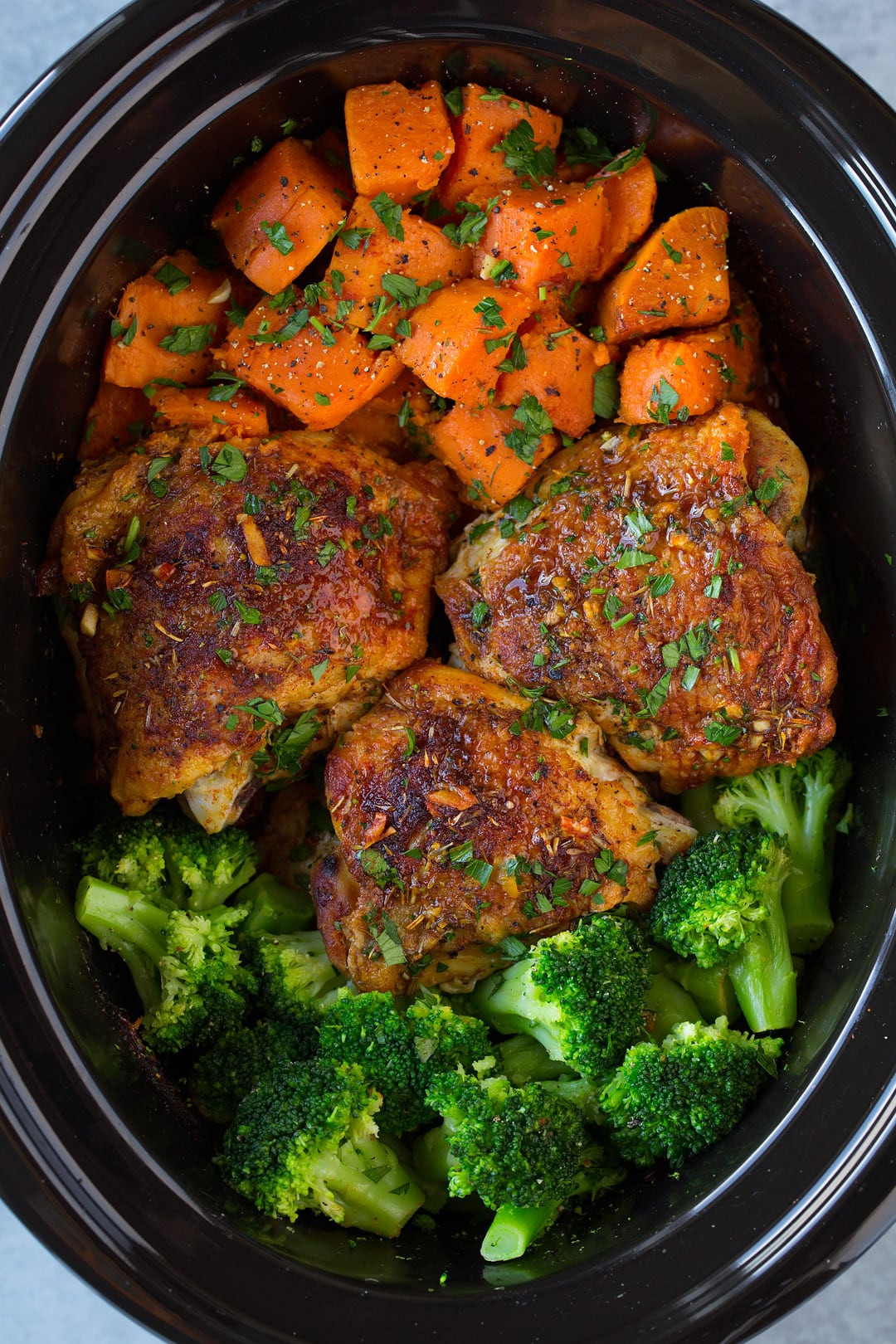 Slow Cooker Chicken And Broccoli
 Slow Cooker Chicken with Sweet Potatoes and Broccoli