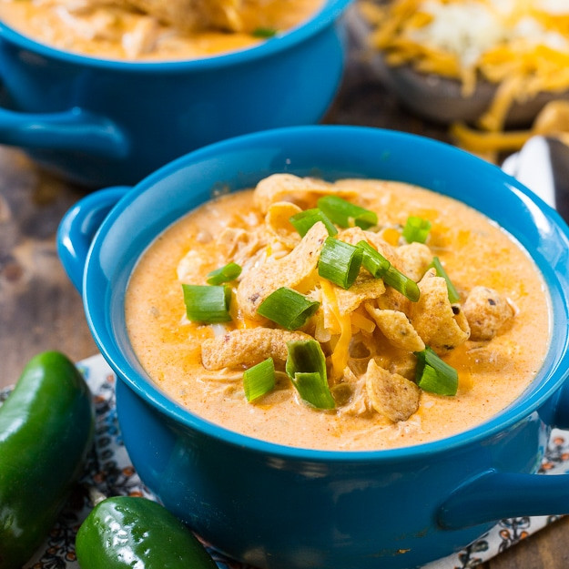 Slow Cooker Chicken Chili
 Slow Cooker White Chicken Chili Spicy Southern Kitchen