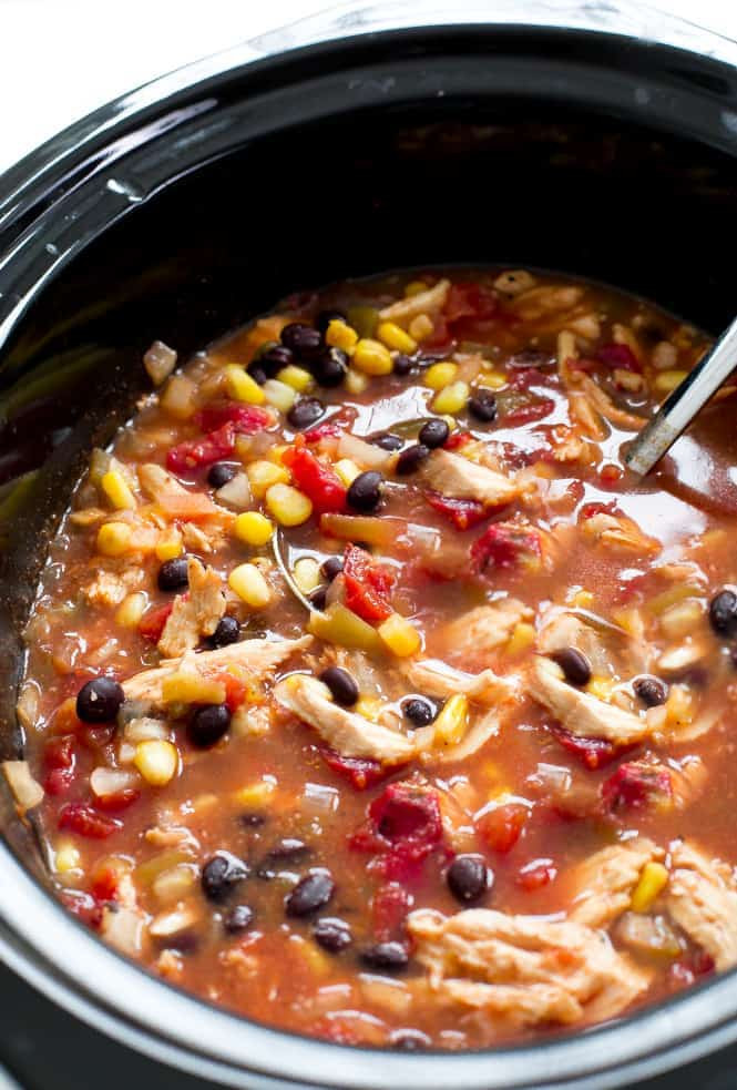 Slow Cooker Chicken Enchilada Soup
 Slow Cooker Enchilada Soup