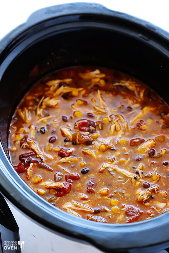 Slow Cooker Chicken Enchilada Soup
 Slow Cooker Chicken Enchilada Soup