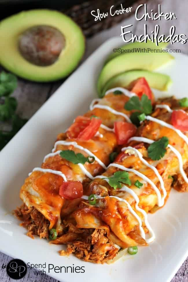 Slow Cooker Chicken Enchiladas
 Slow Cooker Chicken Enchiladas Recipe