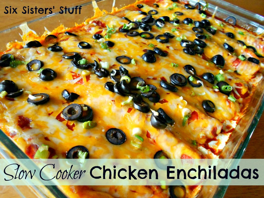 Slow Cooker Chicken Enchiladas
 Slow Cooker Chicken Enchiladas