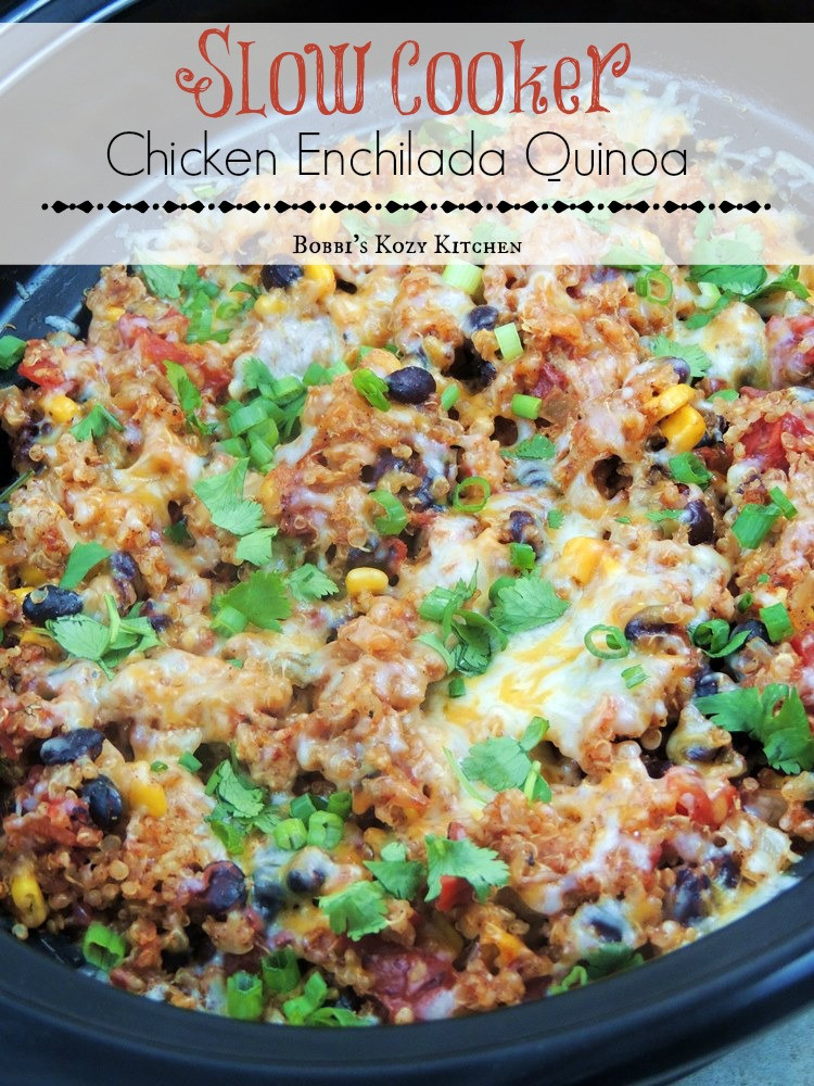 Slow Cooker Chicken Recipes Healthy
 Slow Cooker Chicken Enchilada Quinoa