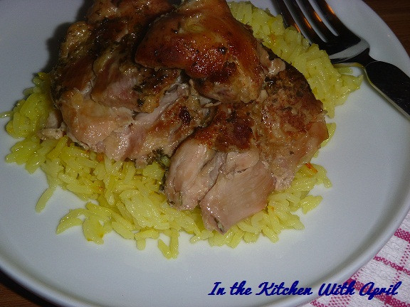 Slow Cooker Chicken Thighs Rice
 Slow Cooker Chicken Thighs With Saffron Rice In The