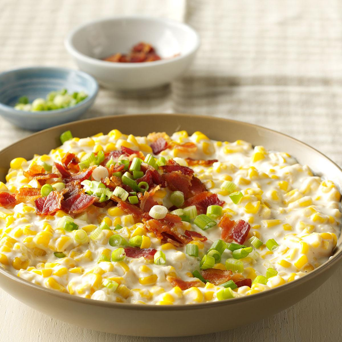 Slow Cooker Corn
 Slow Cooker Creamed Corn with Bacon Recipe