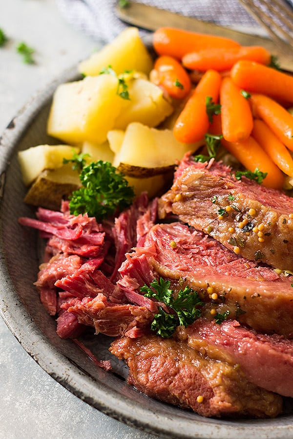 Slow Cooker Corn Beef
 slow cooker corned beef brisket with guinness