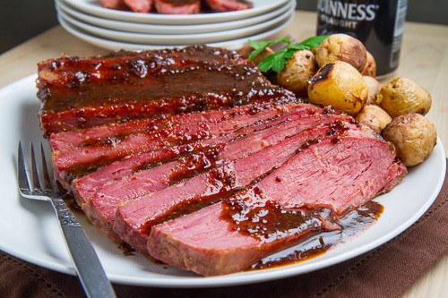 Slow Cooker Corn Beef
 Guinness Glazed Slow Cooker Corned Beef on Closet Cooking