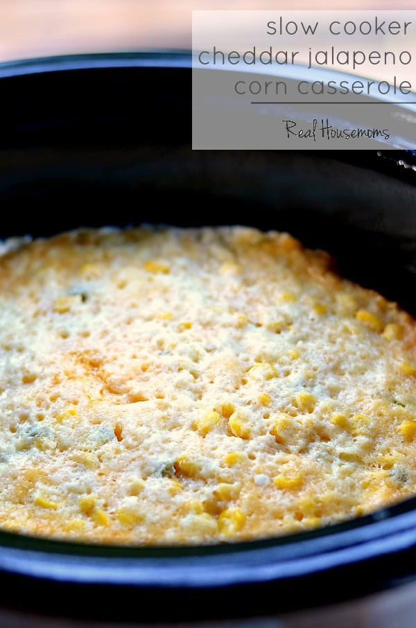 Slow Cooker Corn Casserole
 Slow Cooker Cheddar Jalapeno Corn Casserole