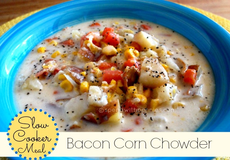 Slow Cooker Corn Chowder
 Slow Cooker Bacon Corn Chowder recipe