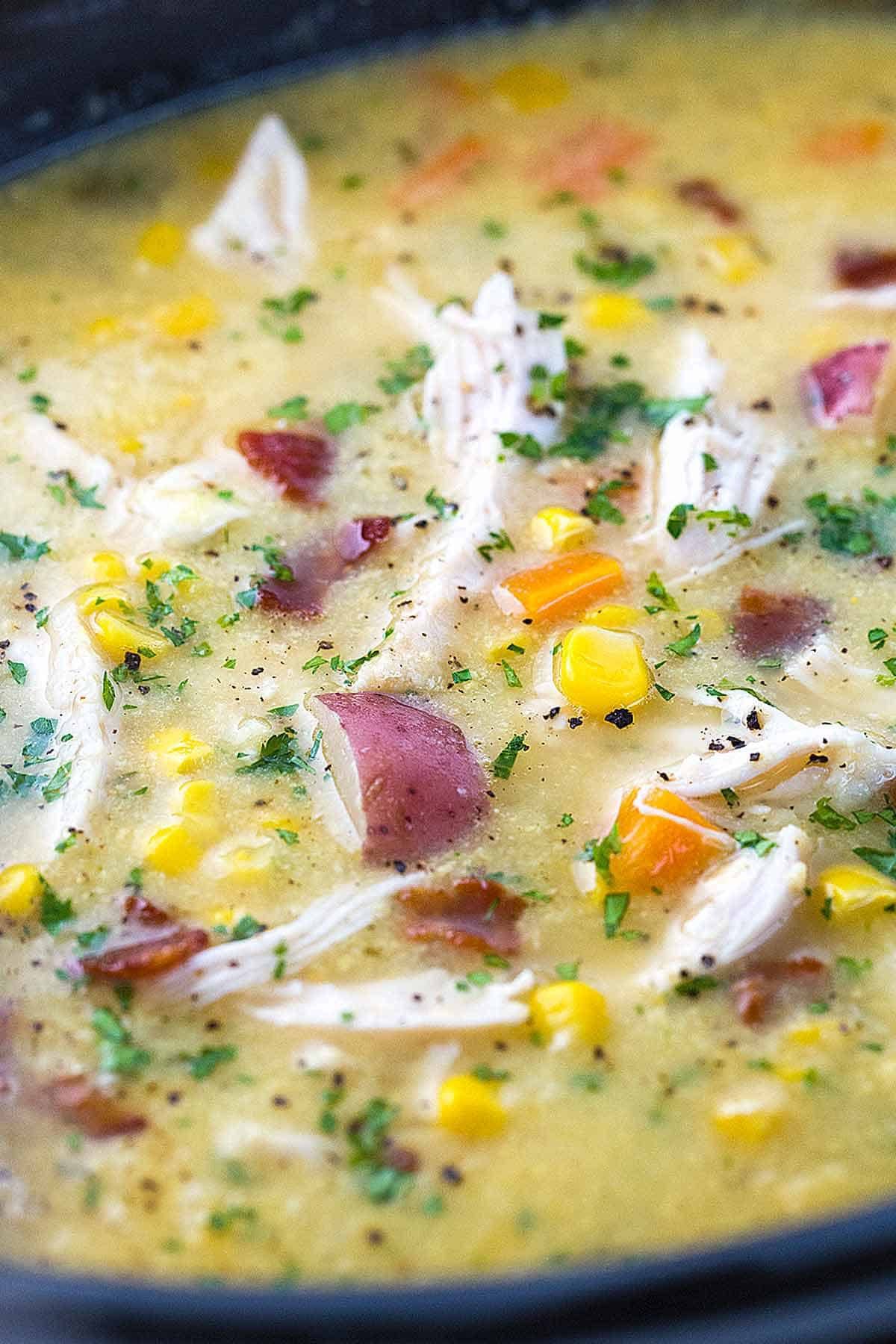 Slow Cooker Corn Chowder
 slow cooker corn chowder healthy