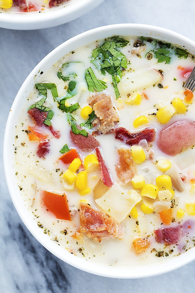 Slow Cooker Corn Chowder
 Slow Cooker Potato Bacon Corn Chowder