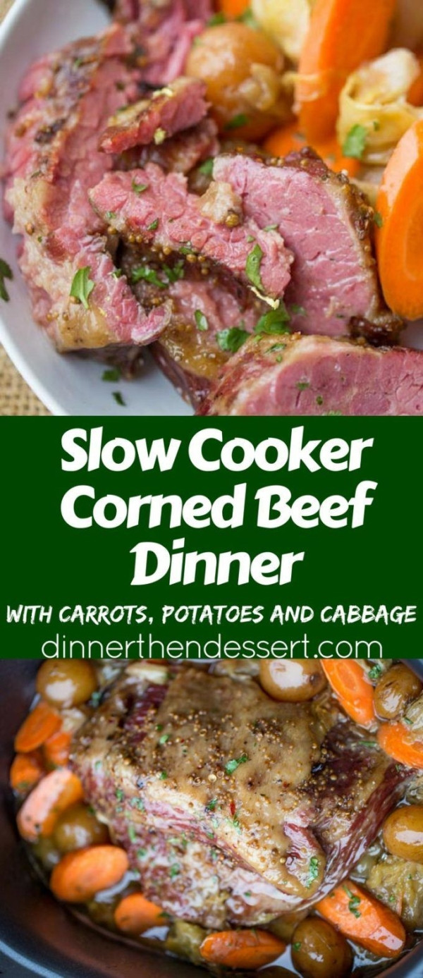 Slow Cooker Corned Beef And Cabbage And Red Potatoes
 Slow Cooker Corned Beef Dinner all made in one pot with