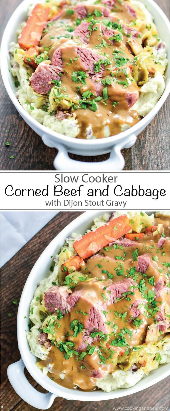 Slow Cooker Corned Beef And Cabbage And Red Potatoes
 Slow cooker corned beef Mashed red potatoes and Corned