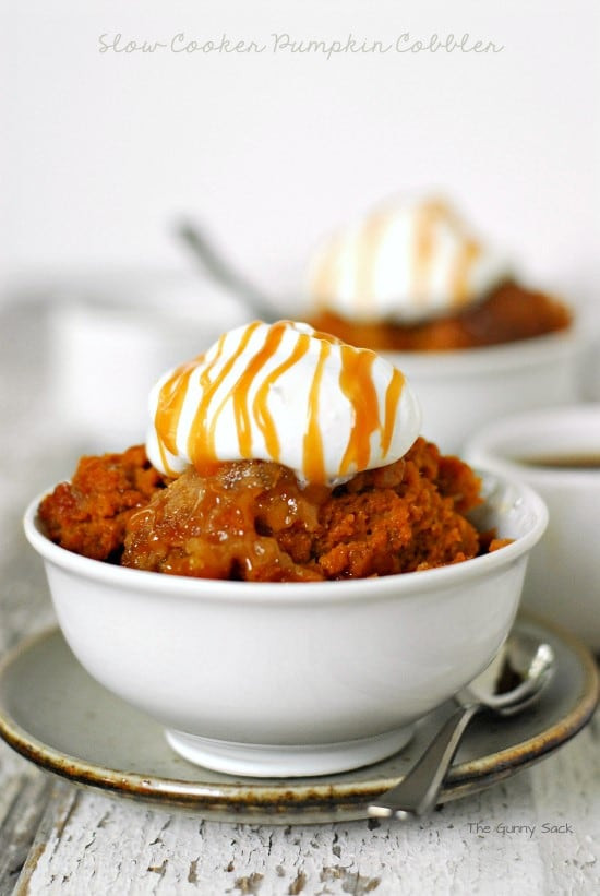 Slow Cooker Dessert Recipes
 Slow Cooker Pumpkin Cobbler Recipe