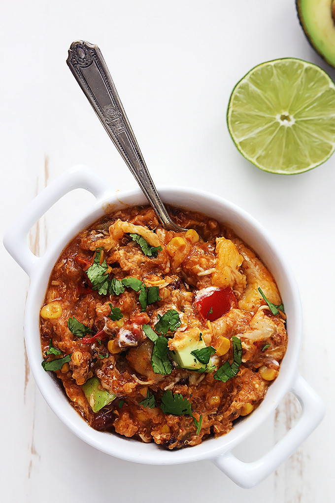 Slow Cooker Enchilada Quinoa
 “Dump” Recipe Enchilada Quinoa TLCme