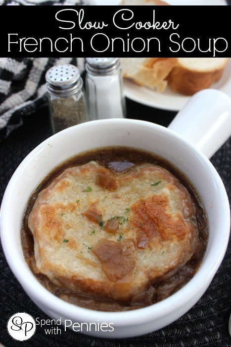 Slow Cooker French Onion Soup
 Slow Cooker French ion Soup Spend With Pennies