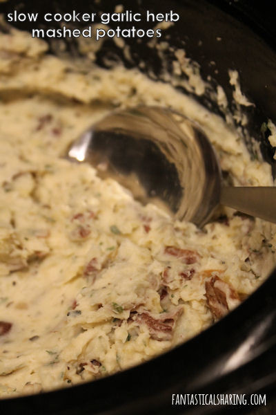 Slow Cooker Garlic Mashed Potatoes
 Fantastical Sharing of Recipes Slow Cooker Garlic Herb