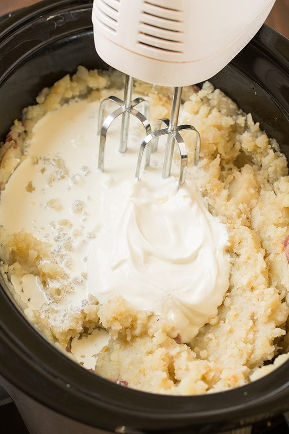 Slow Cooker Garlic Mashed Potatoes
 Slow Cooker Creamy Garlic Mashed Potatoes Cooking Classy