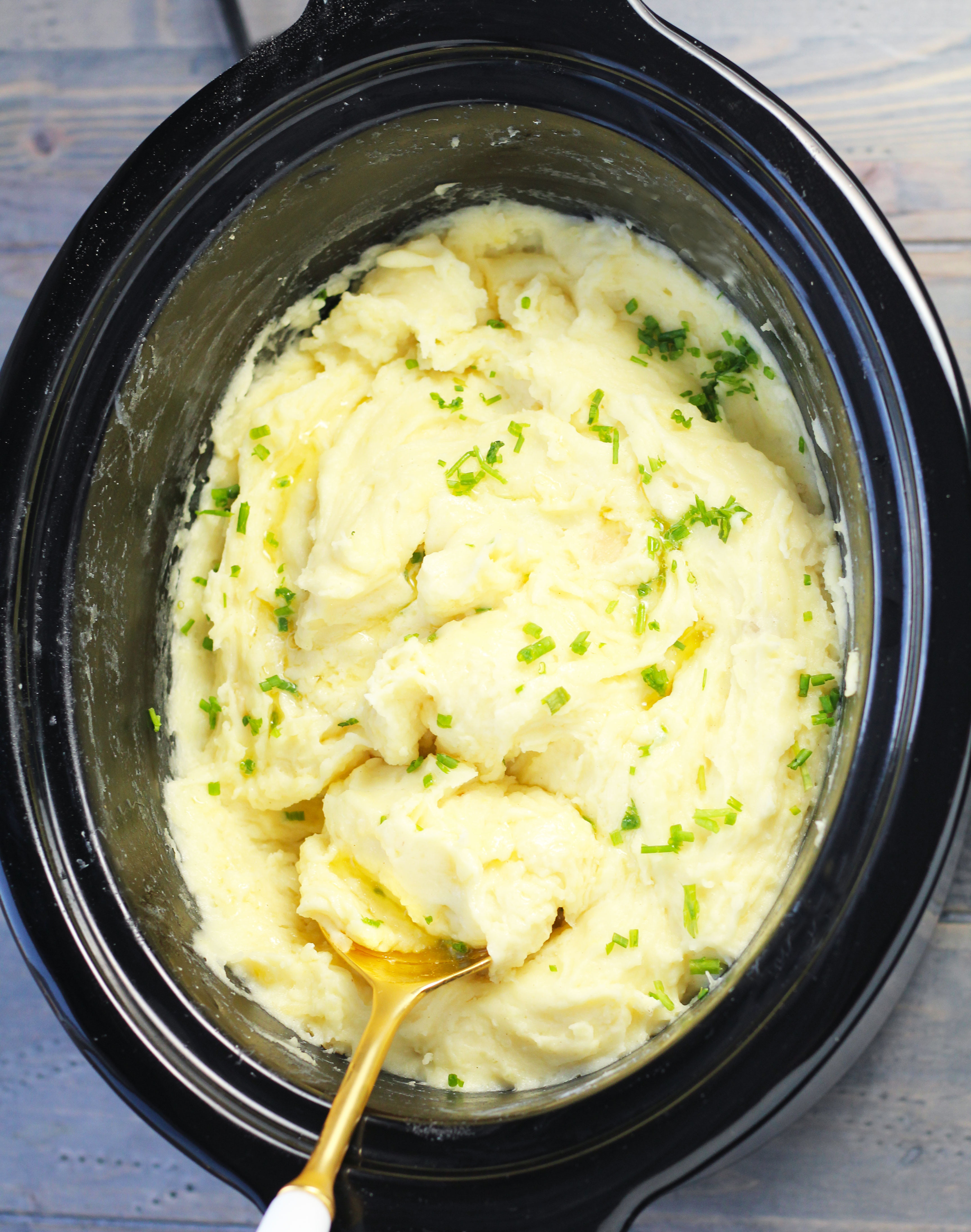 Slow Cooker Garlic Mashed Potatoes
 Thanksgiving Side Dishes
