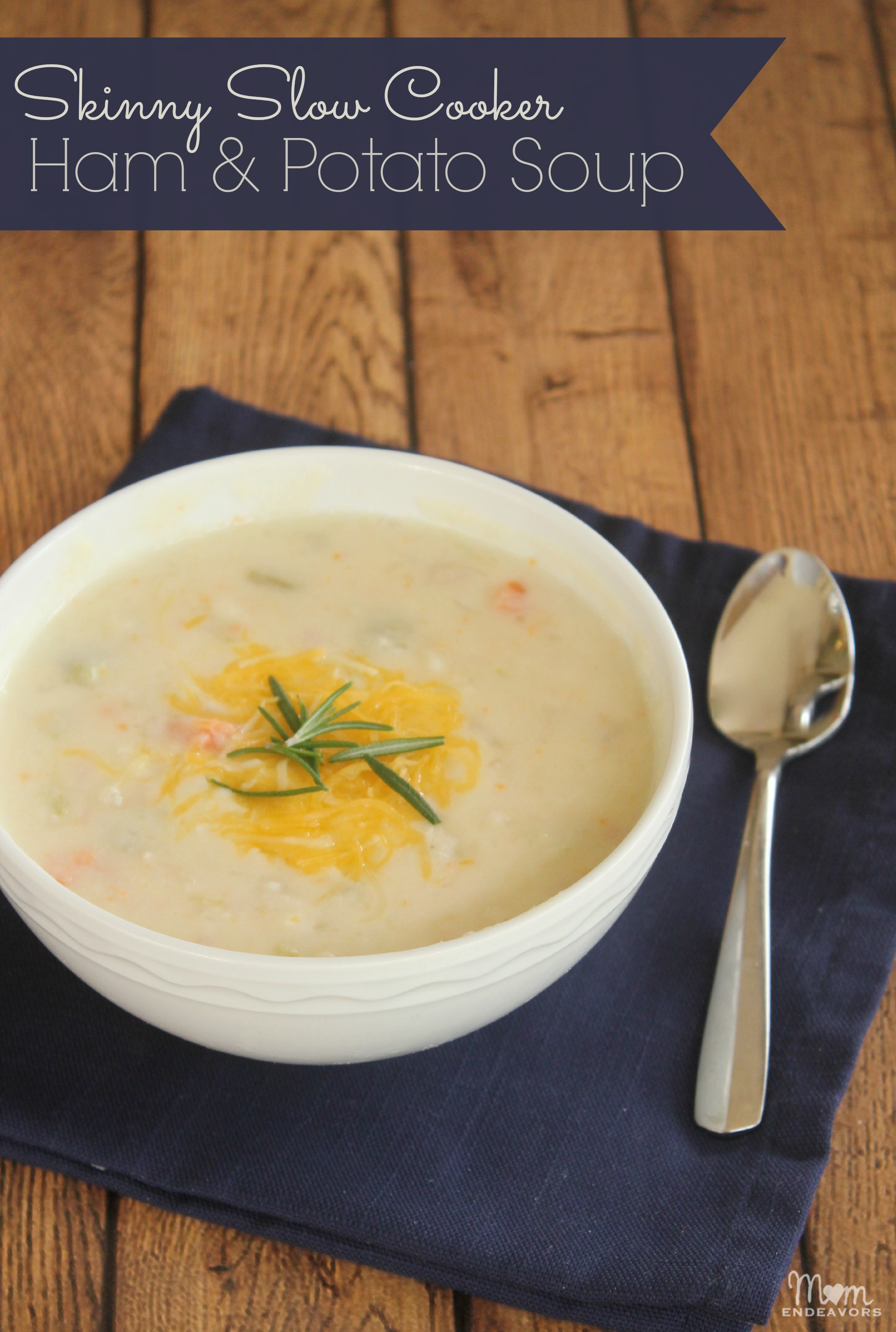 Slow Cooker Ham And Potato Soup
 Skinny Slow Cooker Ham & Potato Soup