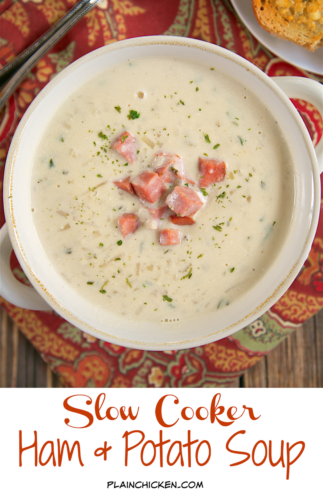 Slow Cooker Ham And Potato Soup
 Slow Cooker Ham and Potato Soup