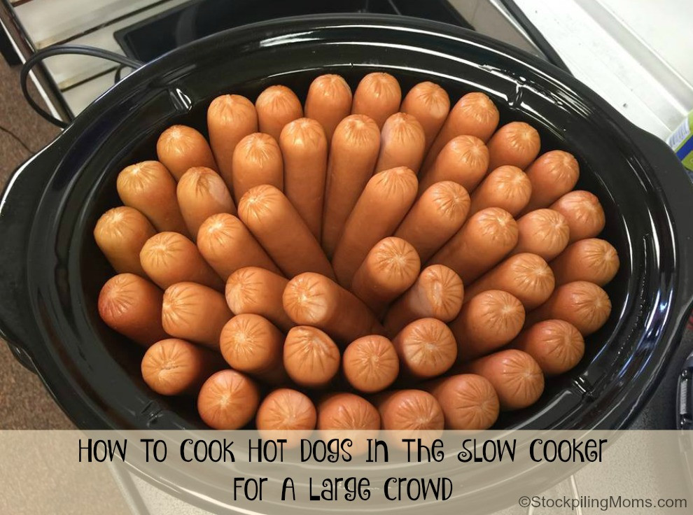 Slow Cooker Hot Dogs
 How To Cook Hot Dogs in the Crockpot