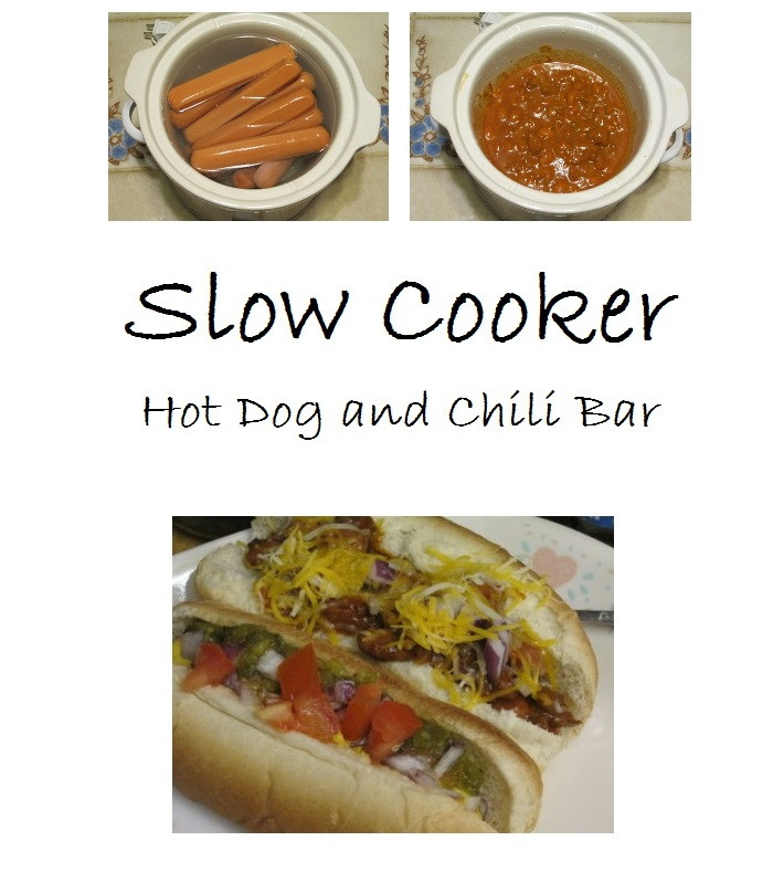 Slow Cooker Hot Dogs
 Slow Cooker Hot Dog and Chili Bar