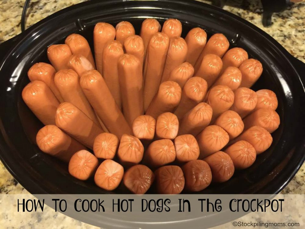 Slow Cooker Hot Dogs
 How To Cook Hot Dogs in the Crockpot