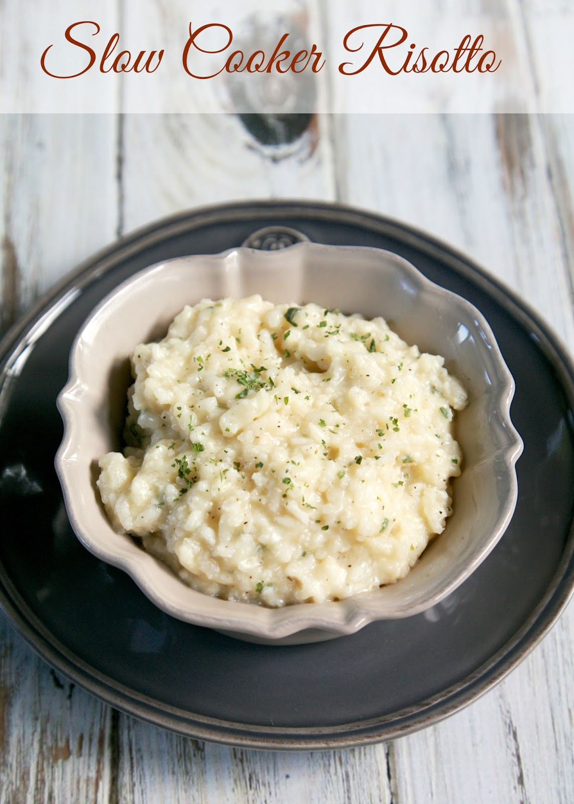 Slow Cooker Risotto
 Slow Cooker Risotto