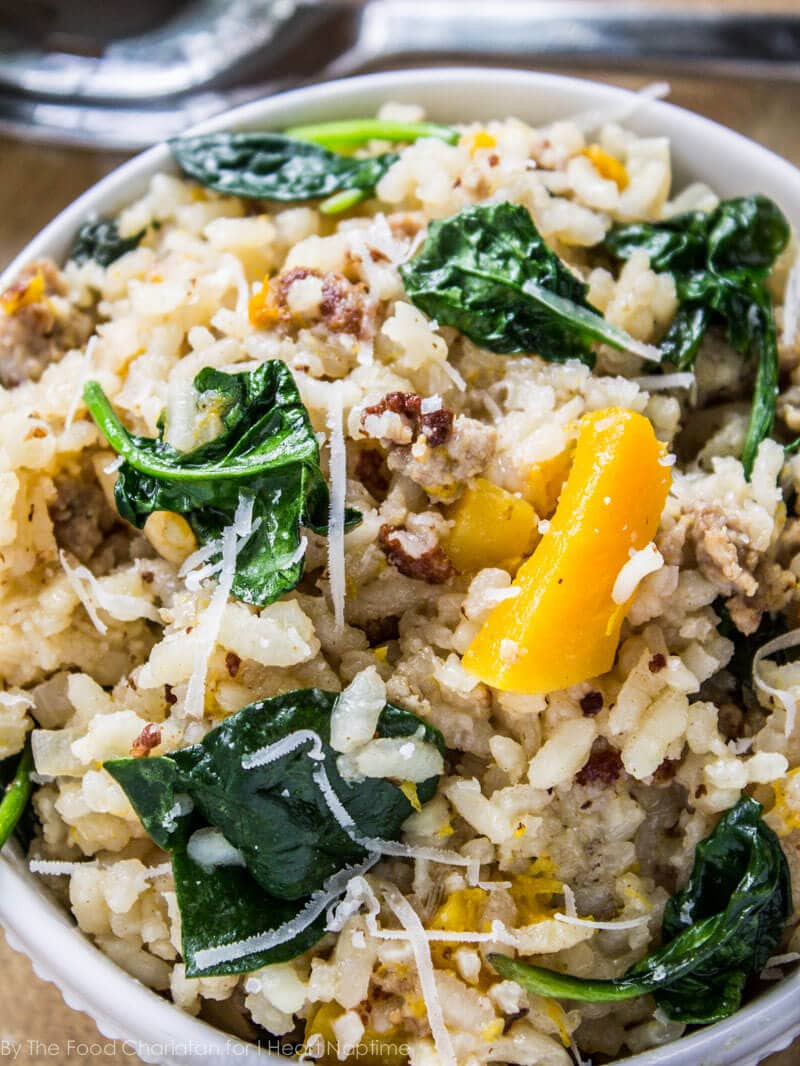 Slow Cooker Risotto
 Slow Cooker Risotto with Butternut Squash and Sausage I