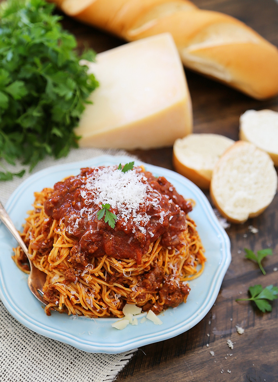 Slow Cooker Spaghetti
 Slow Cooker Spaghetti Bolognese