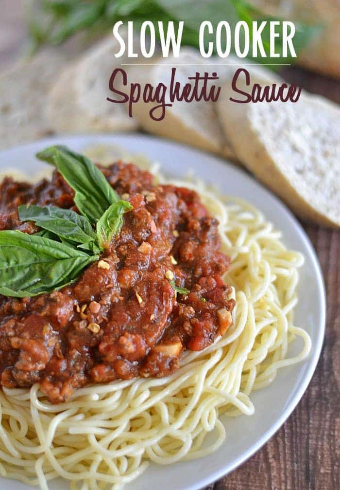 Slow Cooker Spaghetti
 Slow Cooker Spaghetti Sauce