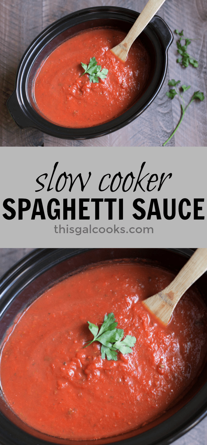Slow Cooker Spaghetti Sauce
 Slow Cooker Spaghetti Sauce