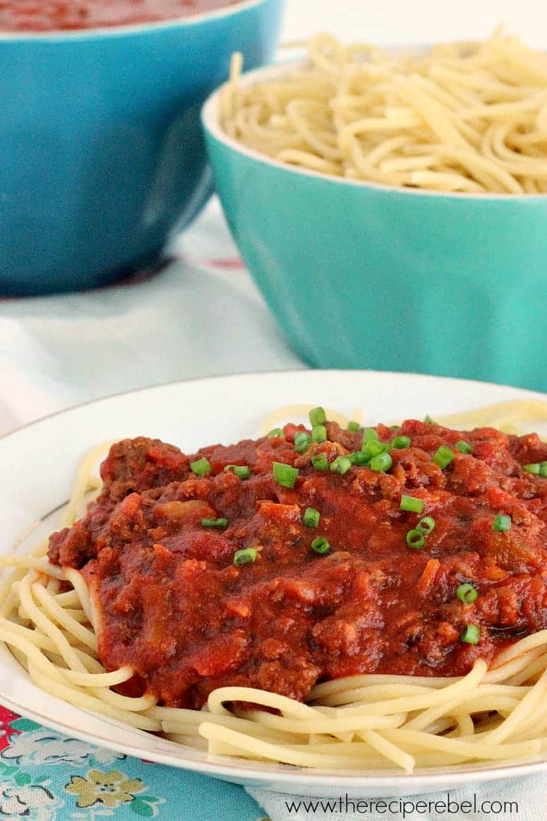 Slow Cooker Spaghetti Sauce
 Slow Cooker Spaghetti Sauce The Recipe Rebel