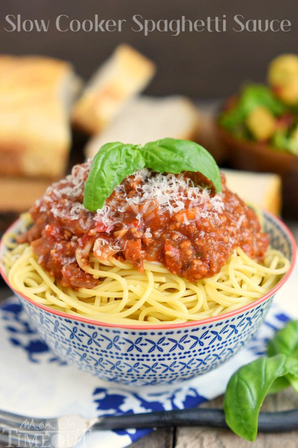 Slow Cooker Spaghetti Sauce
 Slow Cooker Spaghetti Sauce Mom Timeout