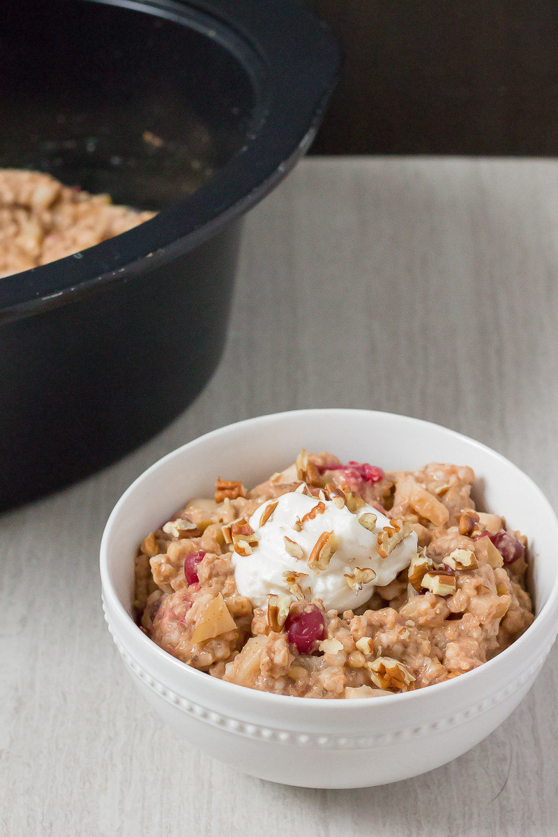 Slow Cooker Steel Cut Oats
 Slow Cooker Apple Cranberry Steel Cut Oats Bite of