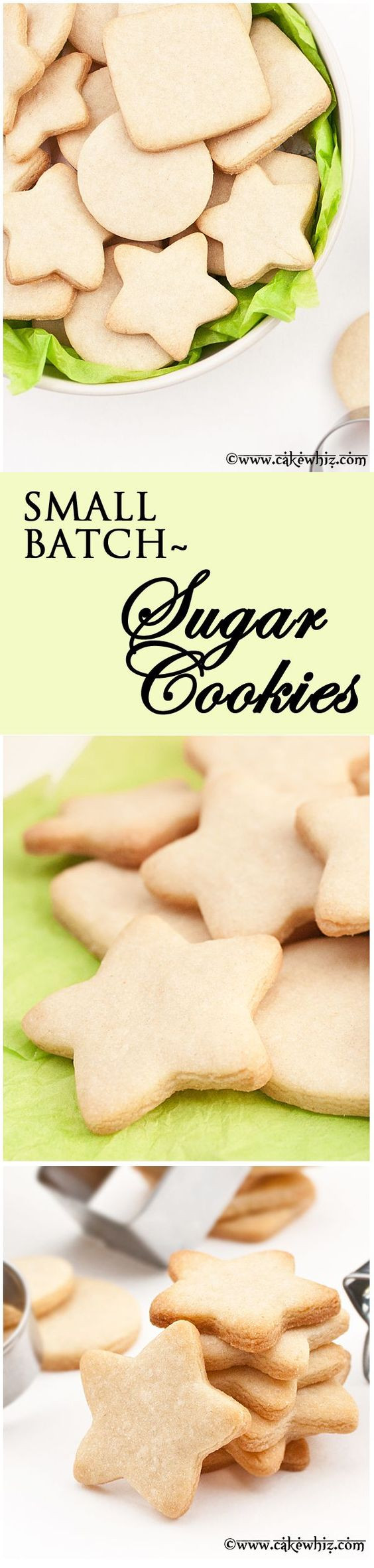Small Batch Sugar Cookies
 Small batch of SUGAR COOKIE recipe that yields only a few