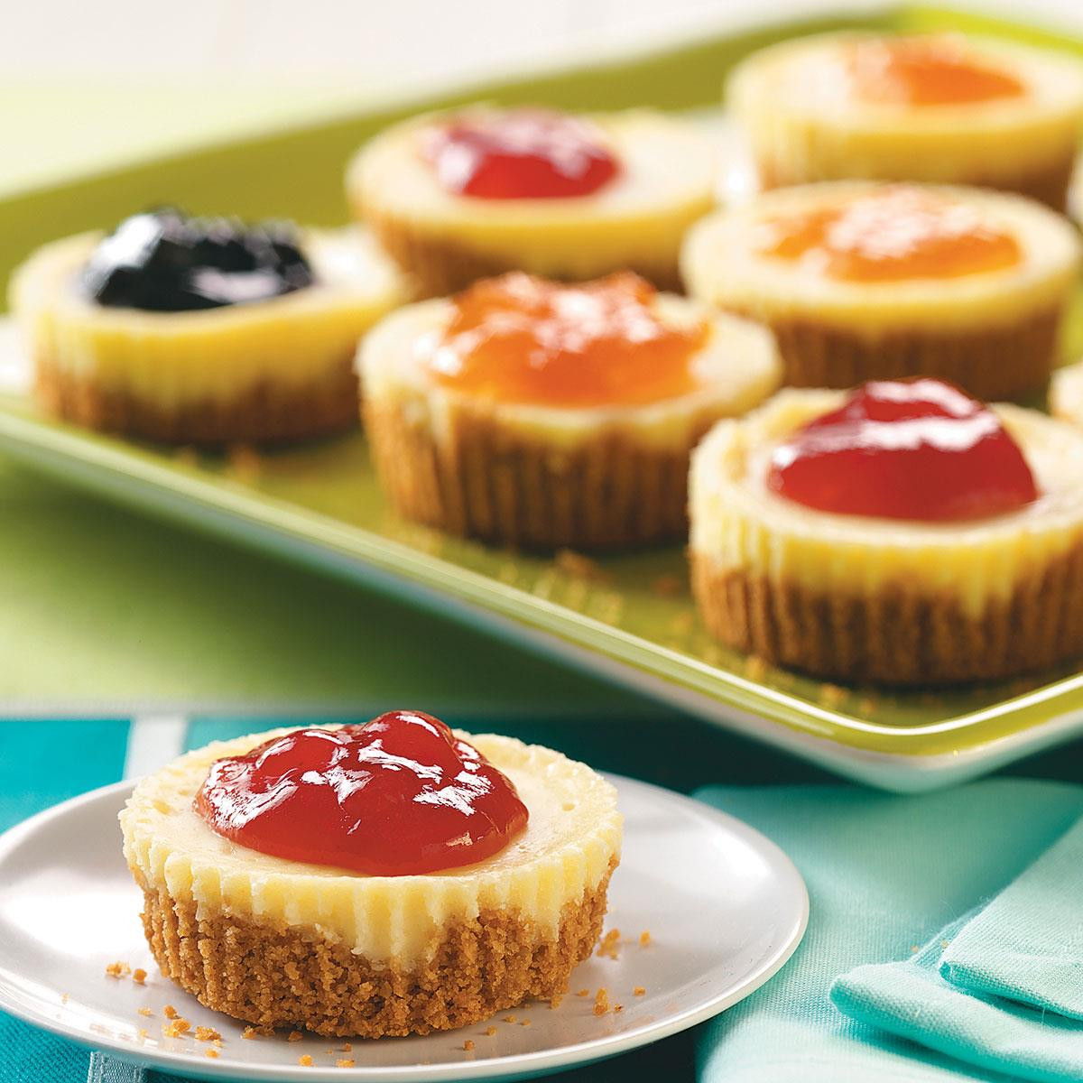 Small Cheesecake Recipe
 Jam Topped Mini Cheesecakes Recipe