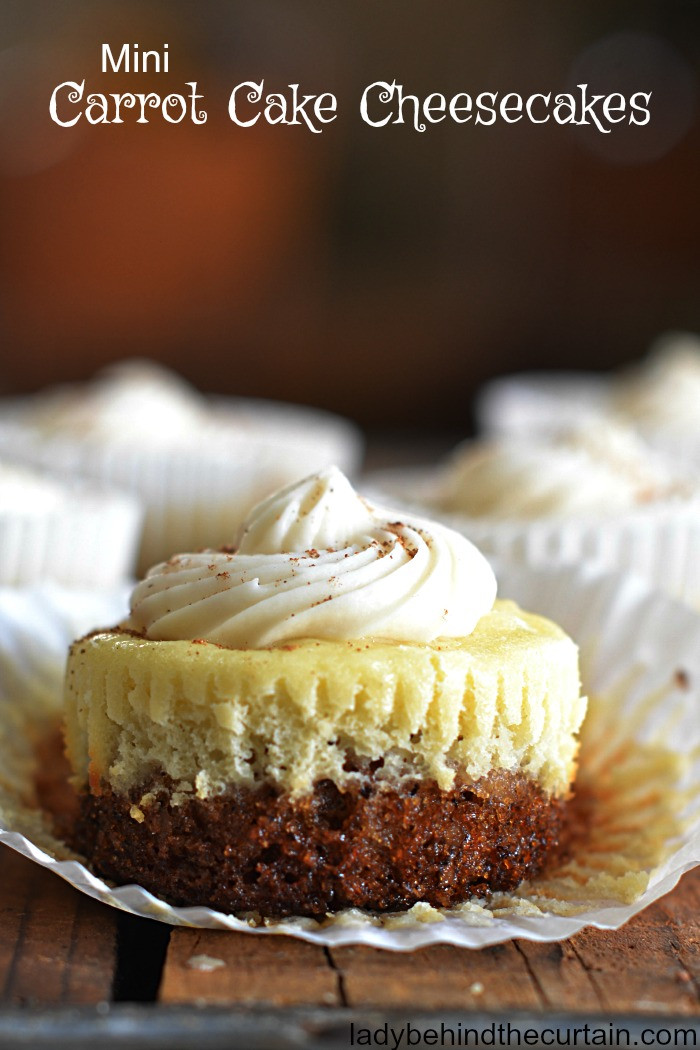 Small Cheesecake Recipe
 Mini Carrot Cake Cheesecakes