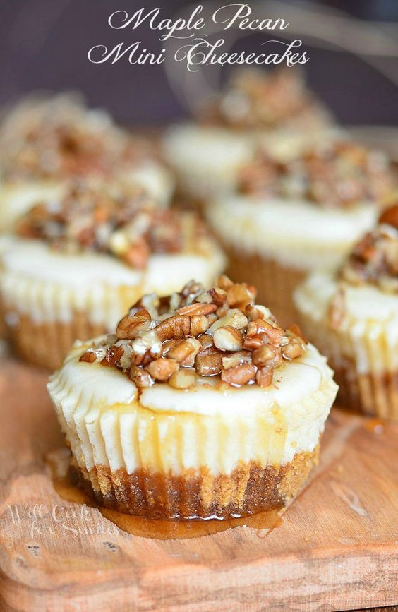 Small Cheesecake Recipe
 Mini cheesecakes Pecans and Cheesecake on Pinterest