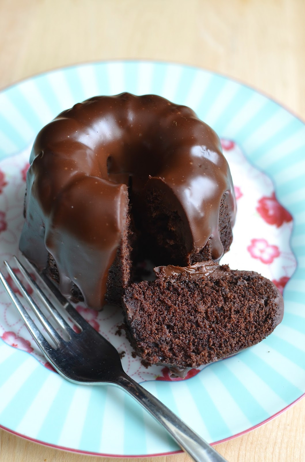 Small Chocolate Cake Recipe
 Playing with Flour Mini chocolate bundt cakes for two