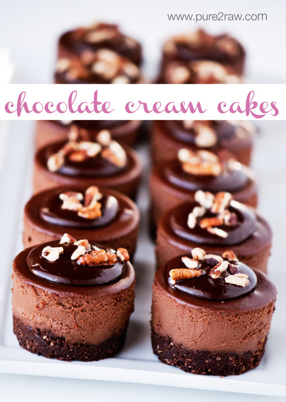 Small Chocolate Cake Recipe
 raw mini triple chocolate cream cake recipe