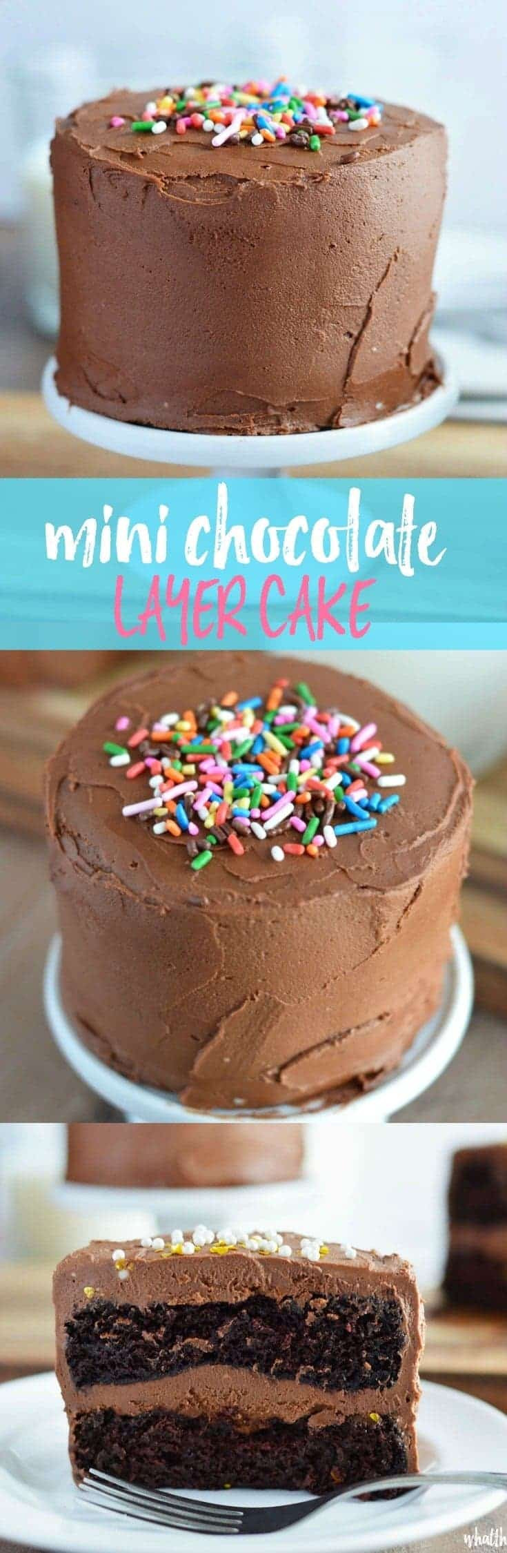 Small Chocolate Cake Recipe
 Mini Chocolate Layer Cake Recipe What the Fork