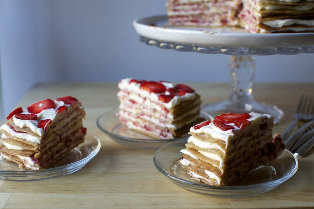 Smitten Kitchen Strawberry Cake
 strawberry graham icebox cake