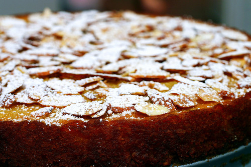 Smitten Kitchen Strawberry Cake
 almond cake with strawberry rhubarb pote